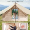 Inflatable Tent for Camping 3-5 Person Glamping Tent with Pump Canopy - Image 4