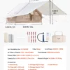 Inflatable Tent for Camping 3-5 Person Glamping Tent with Pump Canopy - Image 6
