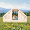 Inflatable Tent for Camping 3-5 Person Glamping Tent with Pump Easy Set up - Image 17