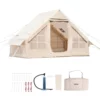 Inflatable Tent for Camping 3-5 Person Glamping Tent with Pump Easy Set up - Image 18