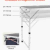 Camping Kitchen Table Folding Portable Cook Station 3 Adjustable Height Aluminum - Image 3