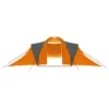 Camping Tent 9 Persons Fabric Gray and Orange - Image 3