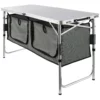 Camping Kitchen Table, Quick set-up Folding Camping Table, 3 Adjustable Heights, MDF Camping Table, Ideal for Outdoor Picnics, BBQs, Camping, RV Traveling - Image 2