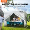 10x10 FT Pop up Canopy with Removable Sidewalls, Instant Canopies Portable Gazebo & Wheeled Bag, UV Resistant Waterproof, Enclosed Canopy Tent for Outdoor Events, Patio, Backyard, Party, Camping