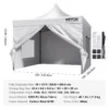 10x10 FT Pop up Canopy with Removable Sidewalls, Instant Canopies Portable Gazebo & Wheeled Bag, UV Resistant Waterproof, Enclosed Canopy Tent for Outdoor Events, Patio, Backyard, Party, Camping - Image 7