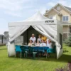 10x10 FT Pop up Canopy with Removable Sidewalls, Instant Canopies Portable Gazebo & Wheeled Bag, UV Resistant Waterproof, Enclosed Canopy Tent for Outdoor Events, Patio, Backyard, Party, Camping - Image 8