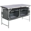 Camping Kitchen Table, Quick set-up Folding Camping Table, 3 Adjustable Heights, MDF Camping Table, Ideal for Outdoor Picnics, BBQs, Camping, RV Traveling - Image 10