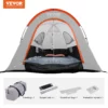 Truck Bed Tent, 5.5'-6' Pickup Truck Tent with Rain Layer and Carry Bag, Waterproof PU2000mm Double Layer Truck Tent for Camping, Accommodate 2-3 Person, for Camping Traveling Outdoor Activities - Image 7
