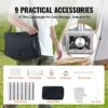 Wood Stove, 80 inch, Stainless Steel Camping Tent Stove, Portable Wood Burning Stove with Chimney Pipes & Gloves, 700inFirebox Hot Tent Stove for Outdoor Cooking and Heating with 8 Pipes - Image 3