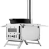 Wood Stove, 80 inch, Stainless Steel Camping Tent Stove, Portable Wood Burning Stove with Chimney Pipes & Gloves, 700inFirebox Hot Tent Stove for Outdoor Cooking and Heating with 8 Pipes - Image 10
