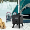 Wood Stove, 86 inch, Alloy Steel Camping Tent Stove, Portable Wood Burning Stove with Chimney Pipes & Gloves, 1400inFirebox Hot Tent Stove for Outdoor Cooking and Heating with 8 Pipes - Image 7