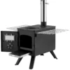 Wood Stove, 86 inch, Alloy Steel Camping Tent Stove, Portable Wood Burning Stove with Chimney Pipes & Gloves, 1400inFirebox Hot Tent Stove for Outdoor Cooking and Heating with 8 Pipes - Image 9
