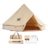 Canvas Bell Tent, 4 Seasons 3 m/9.8ft Yurt Tent, Canvas Tent for Camping with Stove Jack, Breathable Tent Holds up to 4 People, Family Camping Outdoor Hunting Party - Image 8