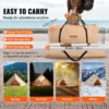 Canvas Bell Tent, 4 Seasons 4 m/13.12 ft Yurt Tent, Canvas Tent for Camping with Stove Jack, Breathable Tent Holds up to 6 People, Family Camping Outdoor Hunting Party - Image 5