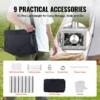 Wood Stove, 80 inch, Stainless Steel Camping Tent Stove, Portable Wood Burning Stove with Chimney Pipes & Gloves, 700inFirebox Hot Tent Stove for Outdoor Cooking and Heating with 8 Pipes - Image 13