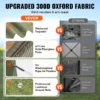 Pop Up Gazebo Tent, Pop-Up Screen Tent 6 Sided Canopy Sun Shelter with 6 Removable Privacy Wind Cloths & Mesh Windows, 12x12FT Quick Set Screen Tent with Mosquito Netting, Army Green - Image 3