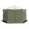 Pop Up Gazebo Tent, Pop-Up Screen Tent 6 Sided Canopy Sun Shelter with 6 Removable Privacy Wind Cloths & Mesh Windows, 12x12FT Quick Set Screen Tent with Mosquito Netting, Army Green - Image 10