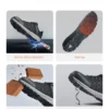Steel Toe Shoes for Men US Size 11.5 Wide Athletic Work Shoe Sneakers Black - Image 3