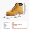 Steel Toe Work Boots US Size 12 Waterproof for Men Slip-Resistant - Image 6