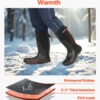 Rubber Boots for Men Protective Footwear Steel Toe Work Rain Boots Size 13 US - Image 3