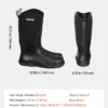 Rubber Boots for Men Protective Footwear Steel Toe Work Rain Boots Size 12 US - Image 6