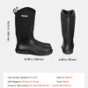 Rubber Boots for Men Protective Footwear Steel Toe Work Rain Boots Size 11 US - Image 6
