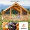 Inflatable Tent for Camping 5-8 Person Glamping Tent with Pump Easy Set up - Image 5