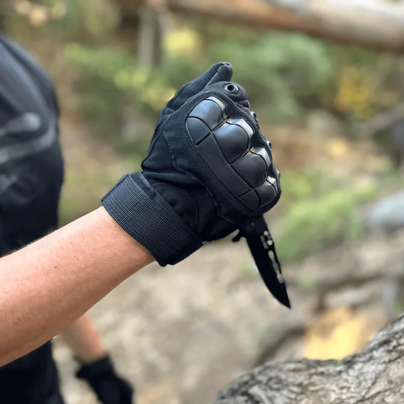 Tactical Military Airsoft Gloves for Outdoor Sports, Paintball, and Motorcycling with Touchscreen Fingertip Capability - Image 5