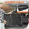 Camping Kitchen Table, One-piece Folding Portable Cook Station with A Carrying Bag, Aluminum Camping Table 4 Iron Side Tables & 2 Shelves, Ideal for Outdoor Picnics, BBQs, Camping, RV Traveling - Image 4