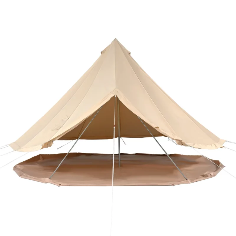 VEVOR Canvas Bell Tent, 4 Seasons 7 m/22.97 ft Yurt Tent, Canvas Tent for Camping with Stove Jack, Breathable Tent Holds up to 12 People, Family Camping Outdoor Hunting Party - Image 9
