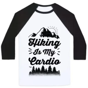 HIKING IS MY CARDIO UNISEX CLASSIC BASEBALL TEE