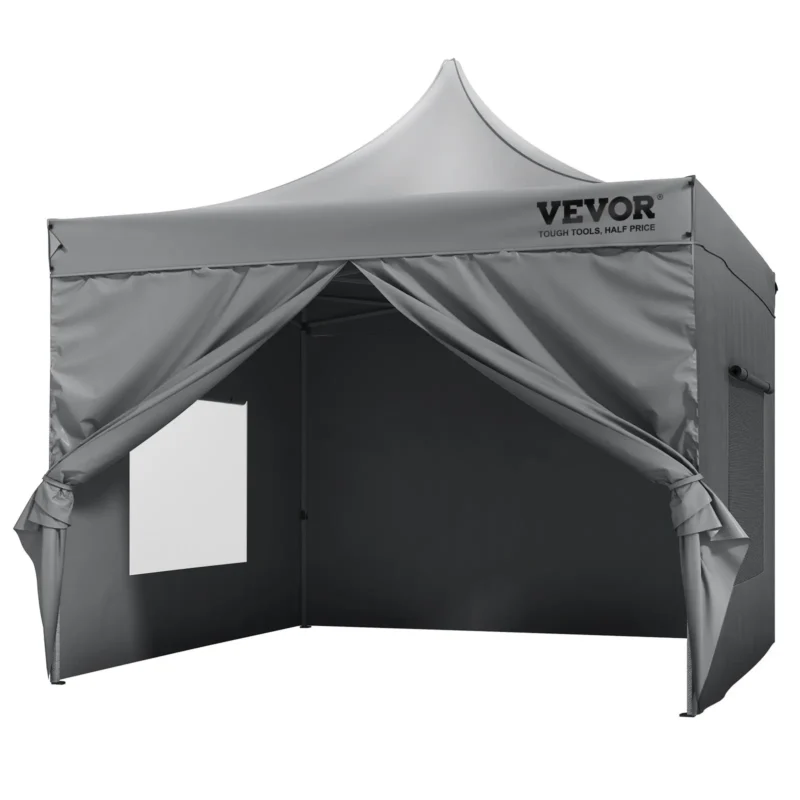 10x10 FT Pop up Canopy with Removable Sidewalls, Instant Canopies Portable Gazebo & Wheeled Bag, UV Resistant Waterproof, Enclosed Canopy Tent for Outdoor Events, Patio, Backyard, Party, Camping - Image 2