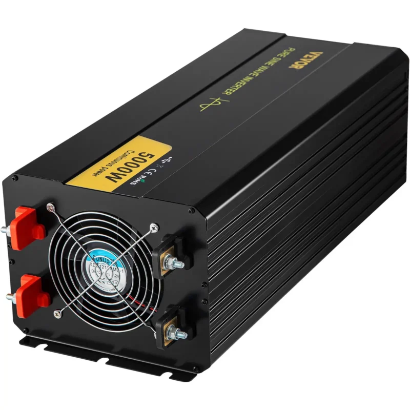 Pure Sine Wave Inverter, 5000 Watt, Power Inverter, DC 12V to AC 120V Car Inverter, with LCD Display, USB Port and Remote Controller, Power Converter for Car RV Truck Solar System Travel Camping - Image 9