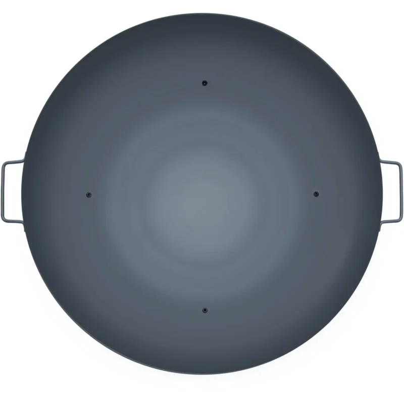 Fire Pit Bowl, 34-Inch Diameter Round Carbon Steel Fire Bowl, Wood Burning for Outdoor Patios, Backyards & Camping Uses, with A Drain Hole, Portable Handles and A Firewood Stick, Black - Image 10