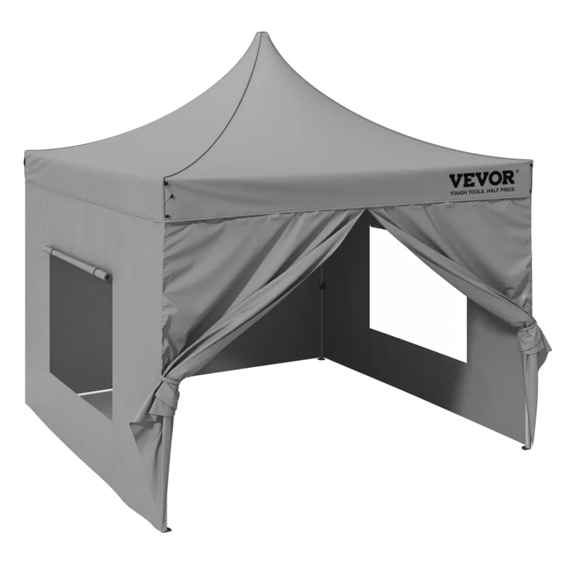 10x10 FT Pop up Canopy with Removable Sidewalls, Instant Canopies Portable Gazebo & Wheeled Bag, UV Resistant Waterproof, Enclosed Canopy Tent for Outdoor Events, Patio, Backyard, Party, Camping - Image 11