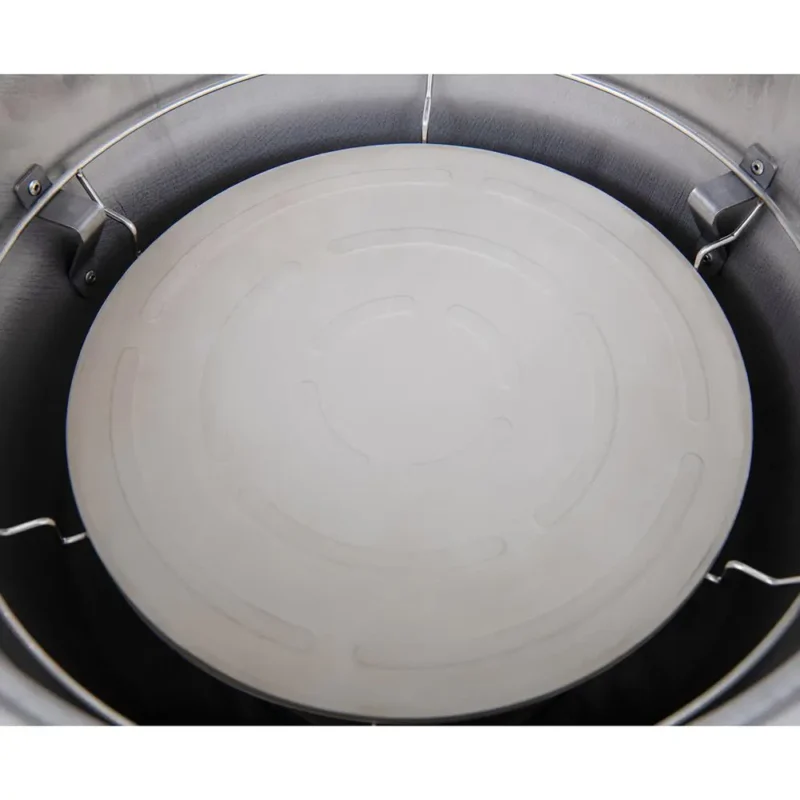 20IN Egg-shaped Grill with Pizza Plate,white - Image 4