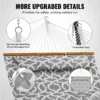 Double Quilted Fabric Hammock, 12 FT Double Hammock with Hardwood Spreader Bars, 2 Person Quilted Hammock with Detachable Pillow and Chains for Camping Outdoor Patio Yard Beach, 480 lbs Capacity - Image 4