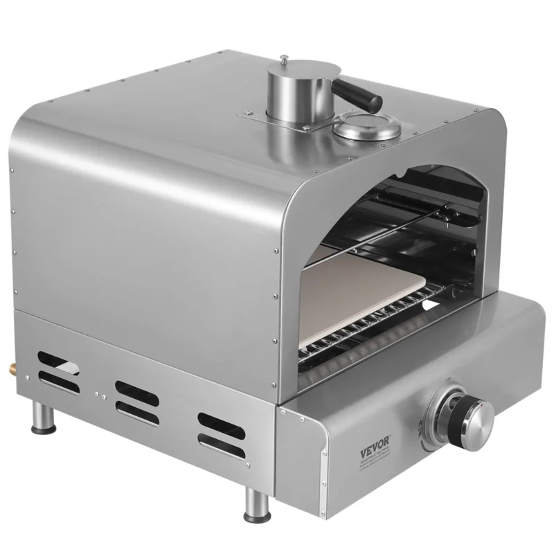 11" Outdoor Pizza Oven Portable Gas Oven 430 Stainless Steel for Camping - Image 6