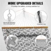 Double Quilted Fabric Hammock, 12 FT Double Hammock with Hardwood Spreader Bars, 2 Person Quilted Hammock with Detachable Pillow and Chains for Camping Outdoor Patio Yard Beach, 480 lbs Capacity - Image 13
