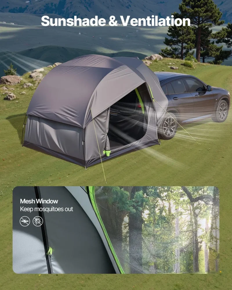 SUV Camping Tent Outdoor SUV Tent with 2 Doors Waterproof for 5-8 Person - Image 3